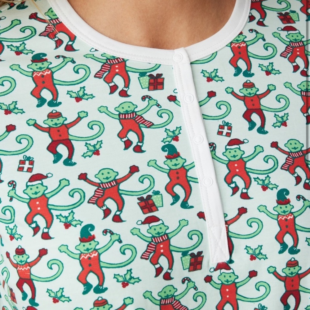 Roller Rabbit Mint Monkey Mas Pajamas